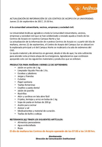 Estos son los lugares que requieren de tus donaciones