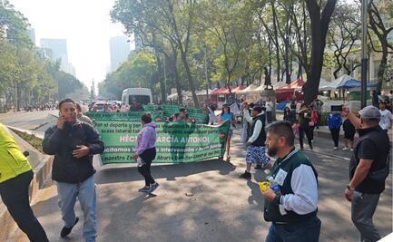 Deportistas se manifiestan en Paseo de la Reforma; denuncian exclusión del selectivo nacional
