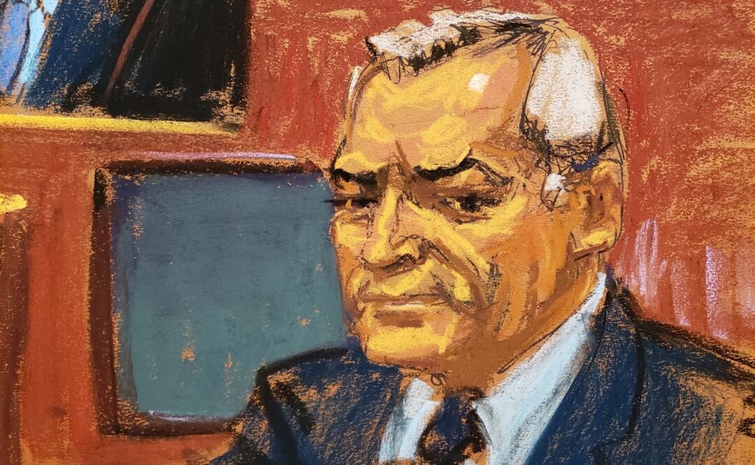 Exsecretario de Seguridad mexicano, Genaro García Luna en la Corte de Brooklyn, Nueva York. Foto: EFE