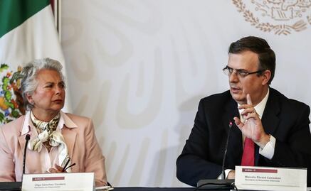 Sánchez Cordero and Ebrard make peace