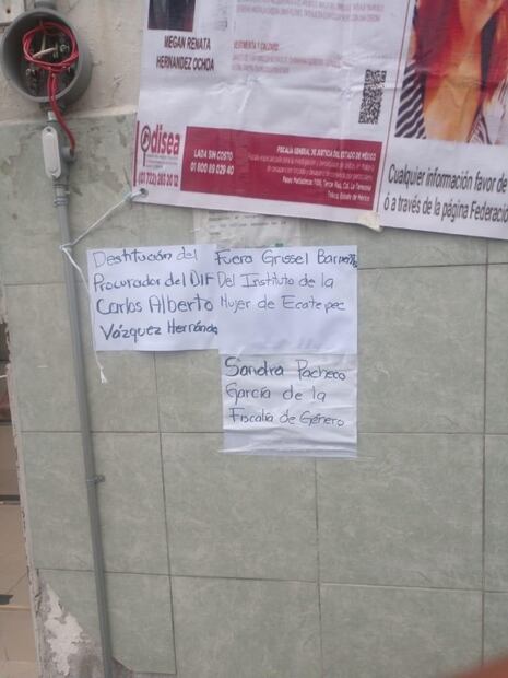 Feministas protestan ahora en Visitaduría de Edomex; apoyan toma de la CNDH