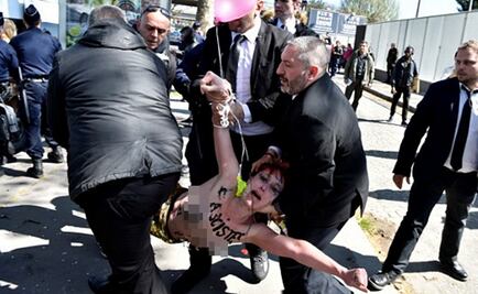 Intenta Femen boicotear a ultraderecha en Francia