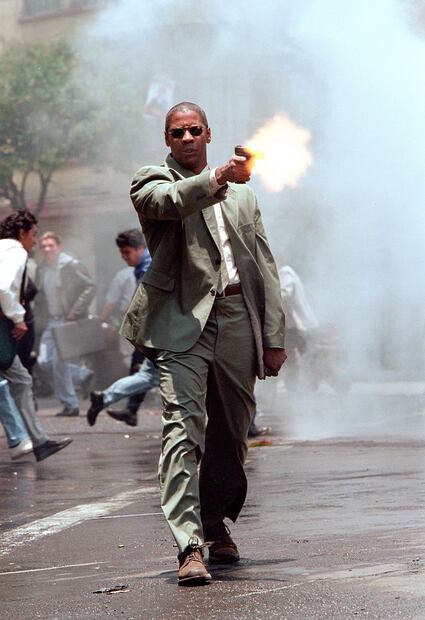 Denzel Washington en "Hombre en llamas". Fuente: Twitter @thefilmscult