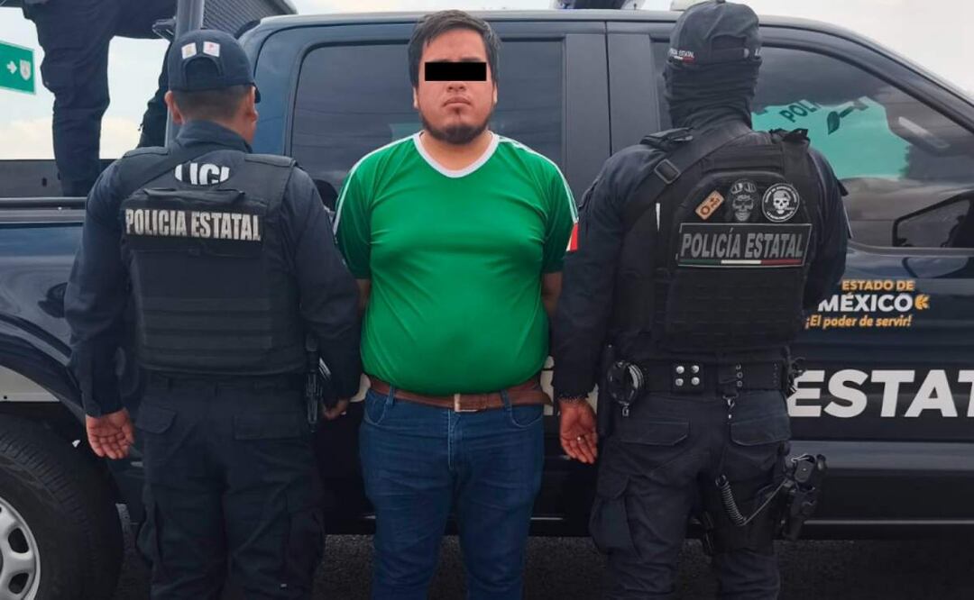 Mario “N” fue detenido por su probable responsabilidad en la desaparición y homicidio del niño Antonio en Tenango del Valle, Edomex (21/03/2025). Foto: Especial