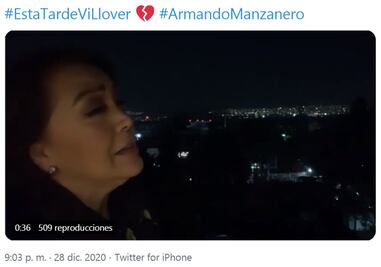 "Esta tarde vi llover"; despiden a Manzanero cantando desde las ventanas