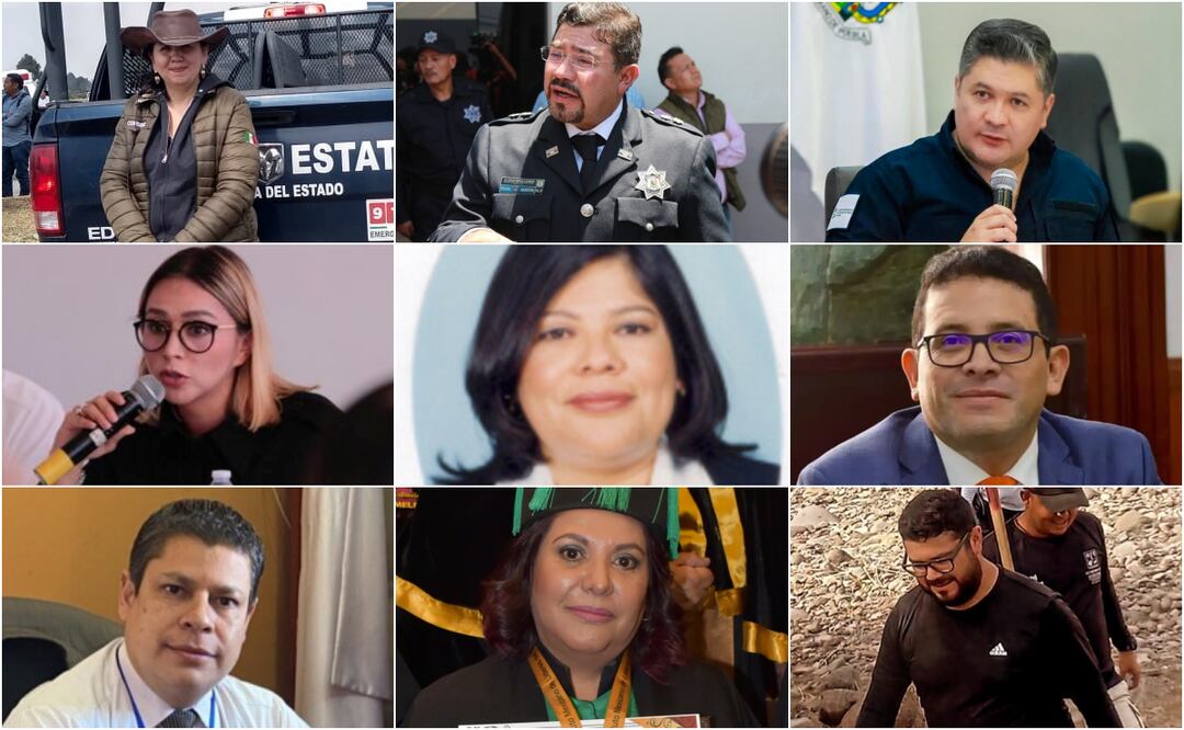 Marisol Berenice Salgado Ambrosio, Leobardo Aguilar Orihuela, Juan Enrique Rivera Reyes y Janeth Martínez Mondragón, Ana Bertha Vázquez Reyna, Armando Hernández Cruz, Arturo Saúl Vargas Rivas, Claudia Téllez Bonilla y Javier Ignacio Díaz Ballesteros, algunos de las personas que buscan llegar a la CNB e México. Fotos: Facebook / Archivo / X