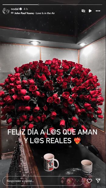 Christian Nodal comparte post del 14 de febrero.
Foto: Instagram
