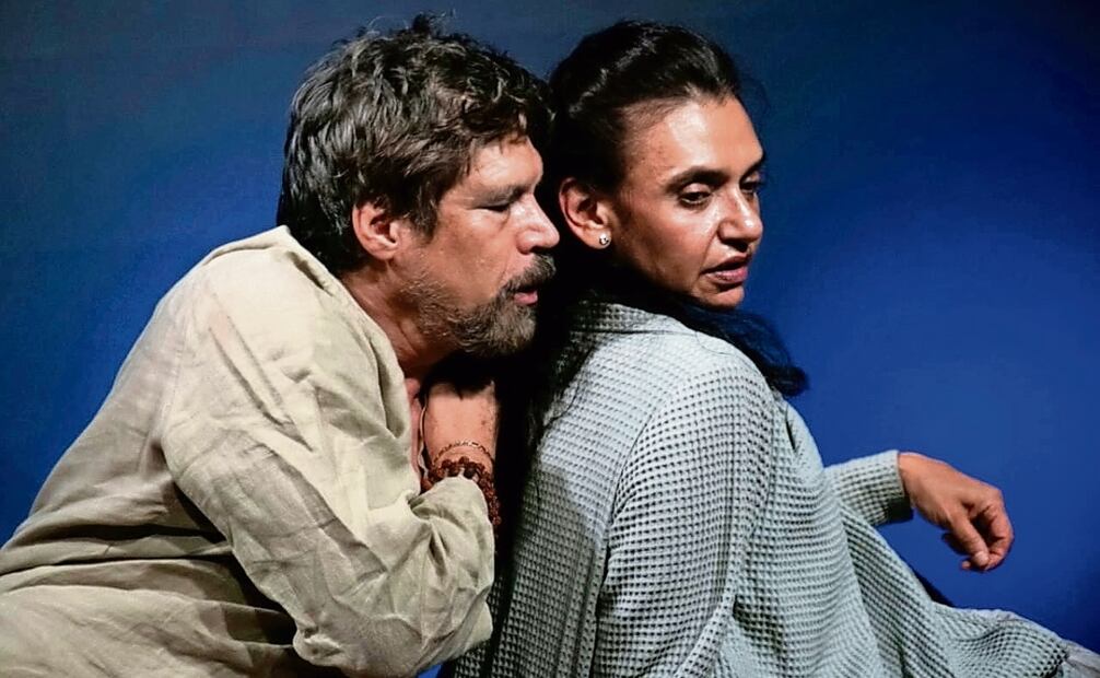 En la puesta Los errantes, Alberto habla de la relación de pareja. Foto: Alberto Estrella