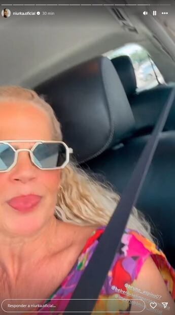 Niurka se muestra usando cinturón de seguridad tras la polémica que se desató en redes por los videos que compartió.