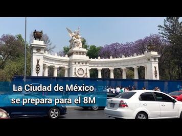 Resguardan monumentos y edificios del Centro Histórico por marcha del Día de la mujer