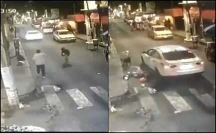 VIDEO: Conductor se echa de reversa y atropella a abuelita en Tlalpan