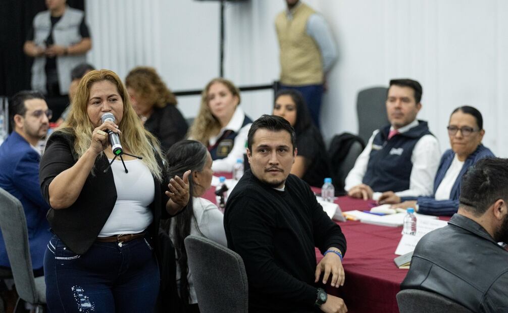 Mesa de diálogo de madres buscadoras y Segob. Foto: Hugo Salvador / EL UNIVERSAL