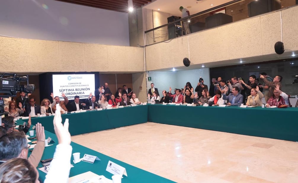 Comisión de Puntos Constitucionales de la Cámara de Diputados este lunes 22 de septiembre de 2025. Foto: Especial
