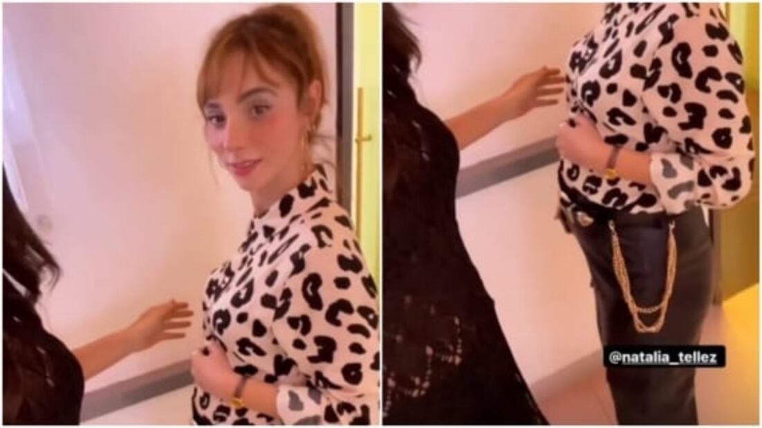 Natalia Téllez presumió su baby bump y reveló el sexo de su bebé con este look