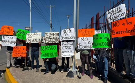 Entre protestas contra Adán Augusto, Andrea Chávez rinde informe de actividades en Chihuahua; “no a La Barredora”, reclaman