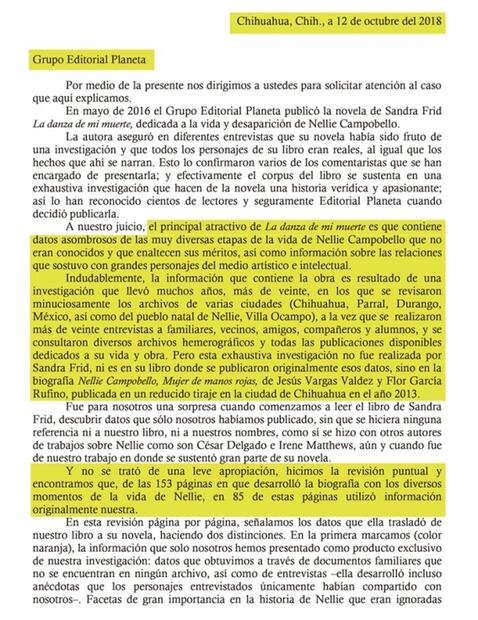Descubren caso de presunto plagio en una obra de editorial Planeta