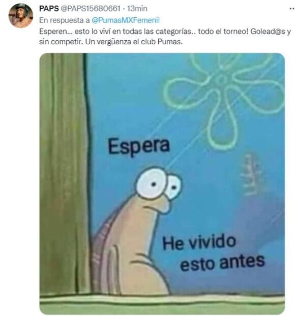 Los mejores memes de la goleada de América Femenil sobre Pumas 