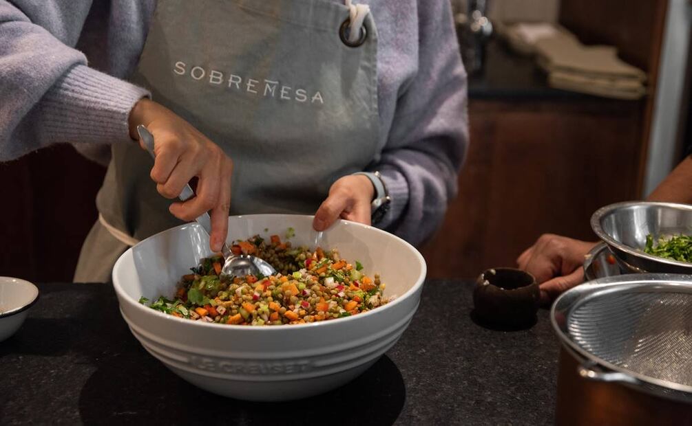 Ensalada de lentejas. Foto: Cortesía