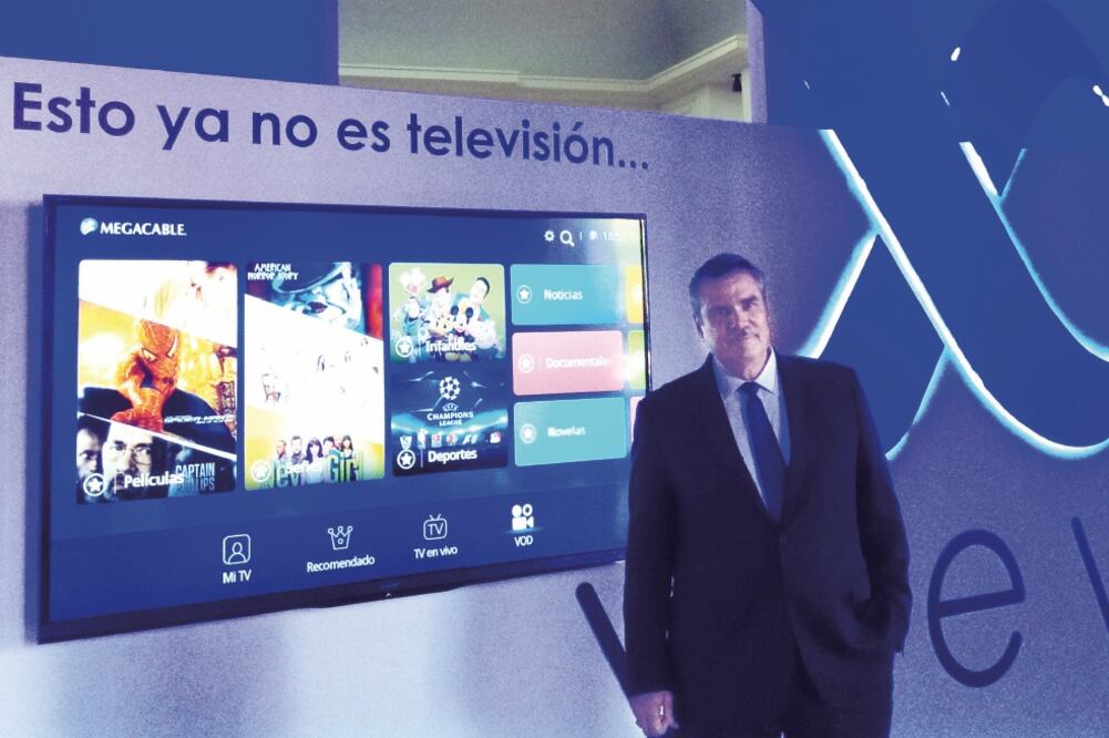 Enrique Yamuni, CEO de la empresa Megacable, explicó que la X View es una plataforma de video que permite al usuario combinar la televisión en vivo con la televisión en demanda. (CARLA MARTÍNEZ. EL UNIVERSAL)