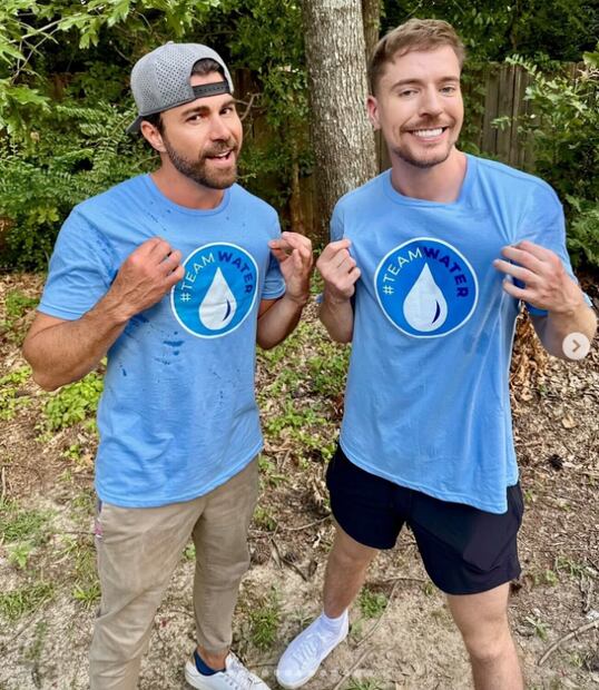 MrBeast con Mark Rober. Foto: Instagram @markrober