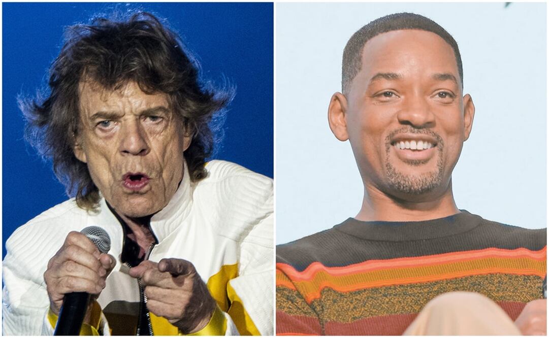 Mick Jagger y Will Smith. Foto: Archivo 