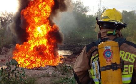 Explota ducto de Pemex en NL; sospechan de toma clandestina de combustible 