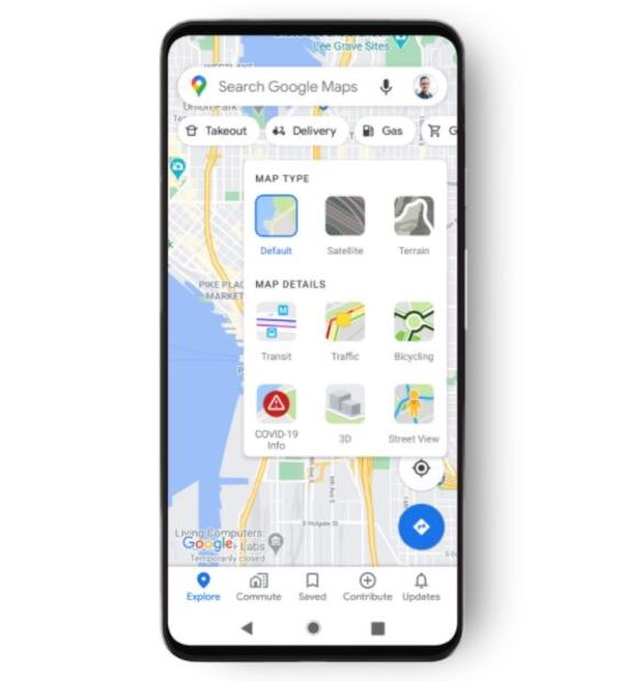 Google Maps te mostrará el nivel de contagios de coronavirus en una zona para que decidas si ir o no