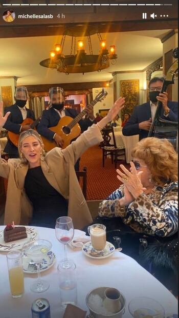 Michelle Salas festeja en grande su cumpleaños 32 con su bisabuela Silvia Pinal