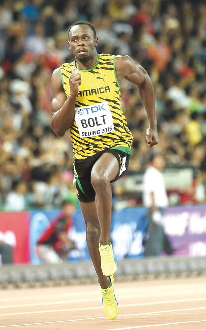 El jamaicano Usain Bolt no se inmuta por Justin Gatlin que busca el trono (LI GANG. XINHUA)