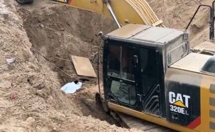 Hombre pierde la vida tras ser sepultado por deslave de tierra en construcción en Tamaulipas; reportan una persona herida