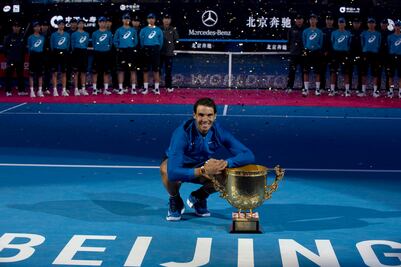 Rafa Nadal es campeón en Pekín
