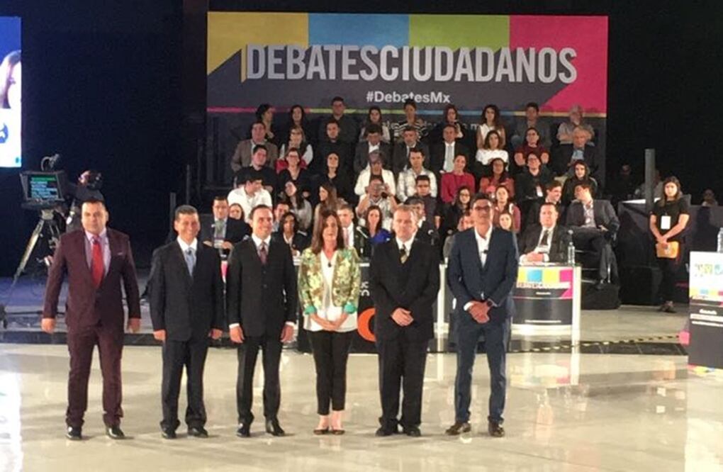 El debate fue organizado por la Coparmex y el Consejo Cívico de las Instituciones (Foto: Hilda Fernández / EL UNIVERSAL)