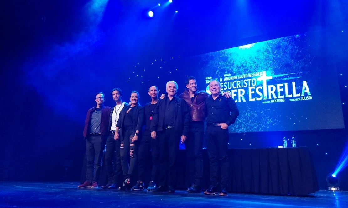 Guillermo Wiechers, Leonardo de Lozanne, María José, Erik Rubín, Enrique Guzmán, Yahir y Alejandro Gou son parte del elenco de "Jesucristo Súperestrella". Foto: Sughey Baños