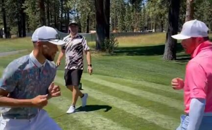 Stephen Curry reta al Canelo Álvarez y se lleva un golpe