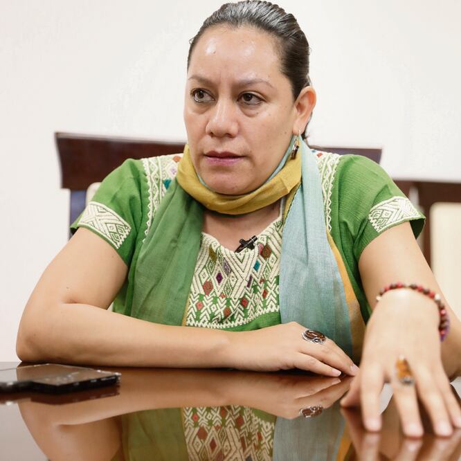 En la foto: María Luisa Albores González, Secretaria de Bienestar/ IVÁN STEPHENS. EL UNIVERSAL 