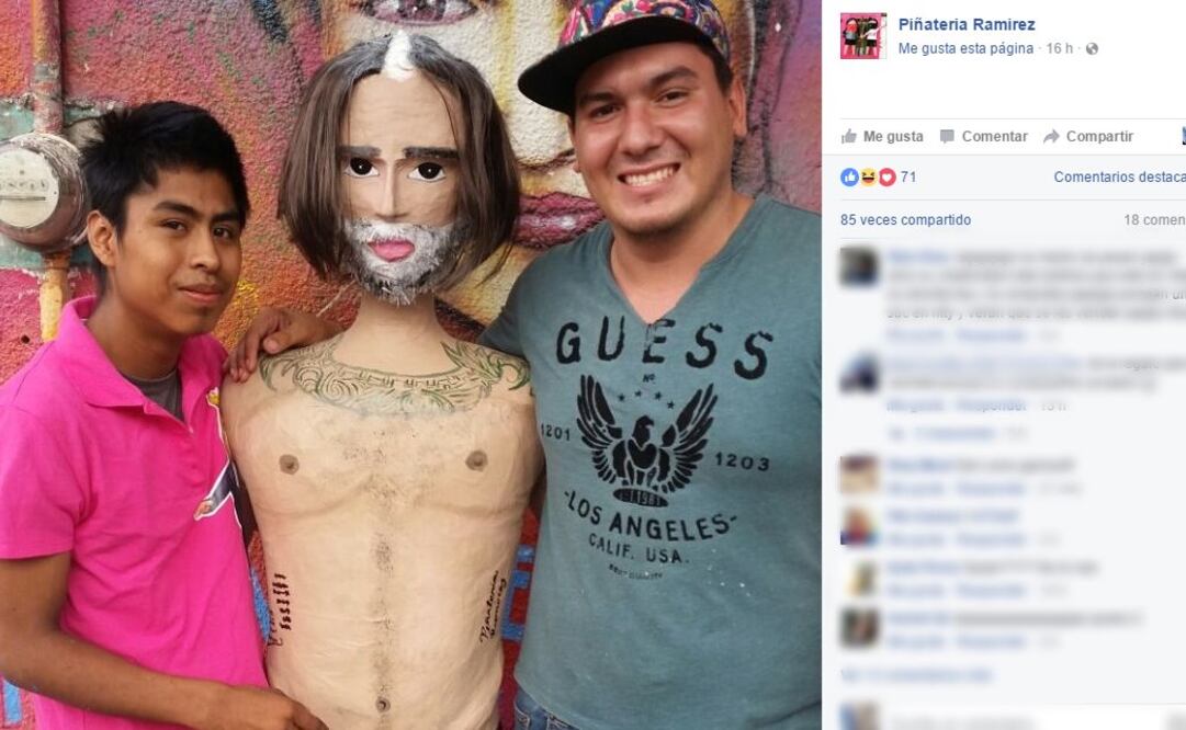 Ya está a la venta la nueva creación de la piñatería  FOTO:www.facebook.com/pinateria.ramirez