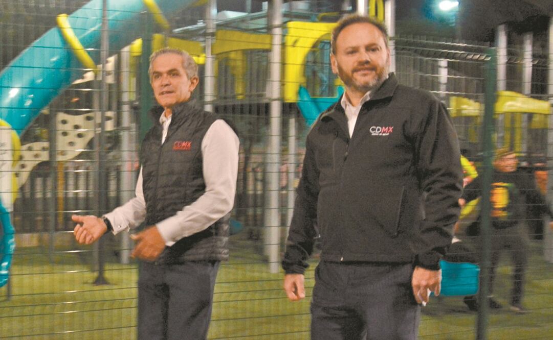 Miguel Ángel Mancera, exjefe de Gobierno, y José Jaime Slomianski Aguilar, extitular de la Agencia de Gestión Urbana.