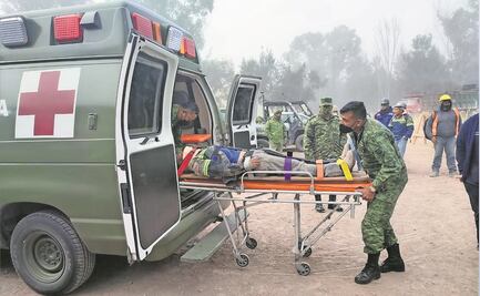 Sufren accidente empleados del AIFA