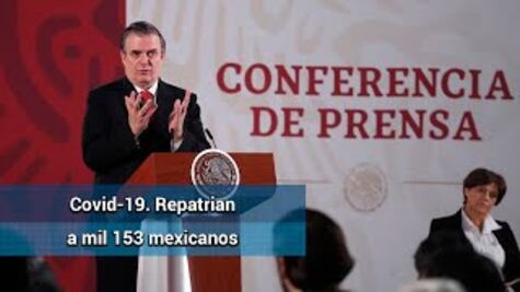 Repatrian a mil 153 mexicanos por contingencia de coronavirus: SRE
