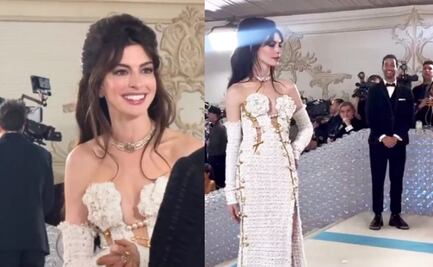 VIDEO: Anne Hathaway sorprende a Daniel Ricciardo en la Met Gala 2023 y se declara fan de la F1