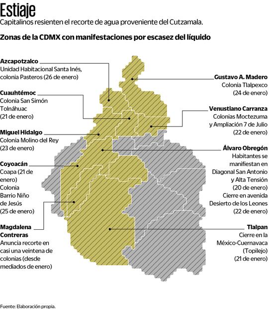  Se intensifican las protestas por falta de agua en la CDMX