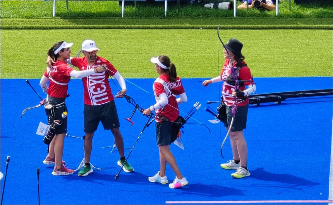 México se clasificó a las semifinales de tiro con arco en París 2024 / FOTO: Arturo Sanguino