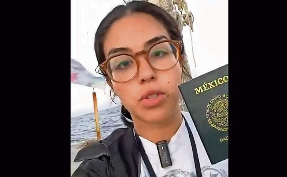 Arlin Medrano es una mexicana que viajó en la embarcación Andará. Foto: Tomada de video