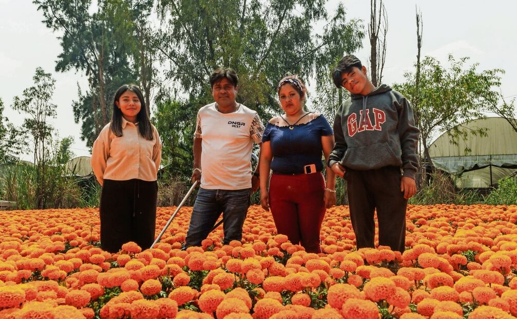 La familia Domínguez Reyes manifestó su satisfacción por dedicarse a la producción de plantas ornamentales en Xochimilco. Foto: Yaretzy M. Osnaya / EL UNIVERSAL