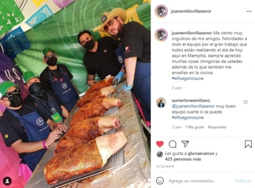 México en la final de bbq en Memphis