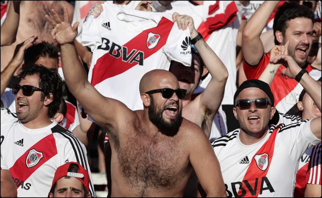 Aficionados de River Plate. Foto: AFP
