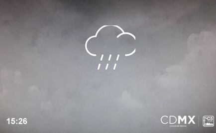 Se registra lluvia ligera en 6 delegaciones de CDMX