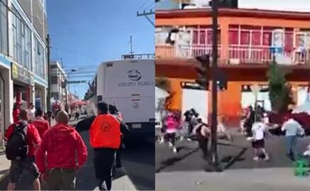 VIDEO: Brutal pelea campal entre aficionados del Toluca y del León 