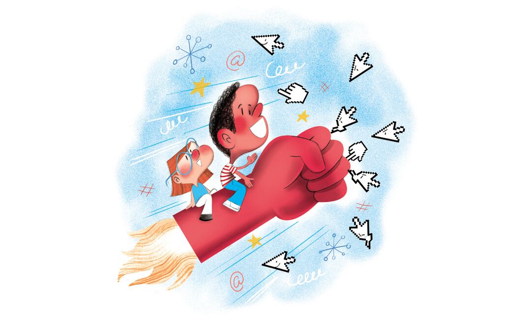 Europa revolución digital infantil. Ilustración de Ani Cortés