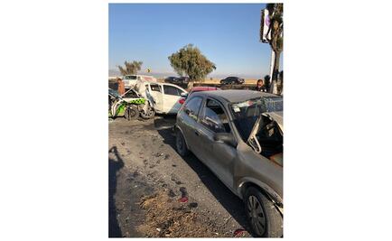 Realizan cierre parcial en la México-Pachuca por accidente vial